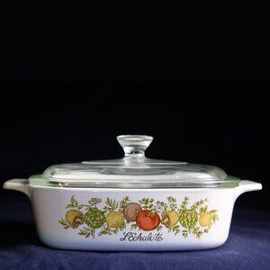 Corning Ware “Spice of Life” A-1-B, 1 Quart Casserole Dish and Pyrex® Lid P-7-C